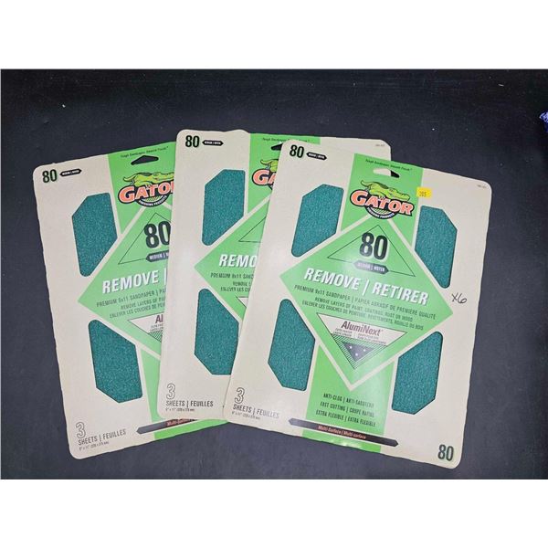 Gator Remove 80 Medium grit Sandpaper (3 x 3)