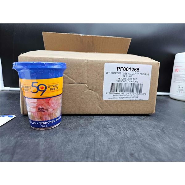 59th Street Peach Slices Cup (12 x 160g)