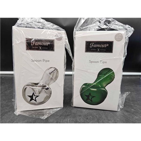 Famous X Glass Spoon Pipe 2ct (4in)