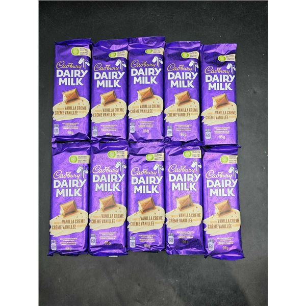 Cadbury Dairy Milk-Smooth Vanilla Creme Candy Bars (10 x 95g)