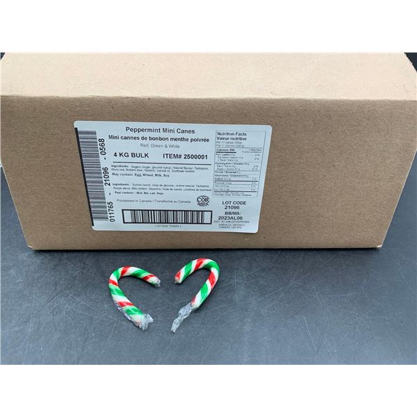 Peppermint Mini Canes 4kg Bulk