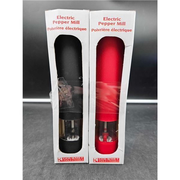 Gourmet Tools Utensils Electric Pepper Mills 2ct