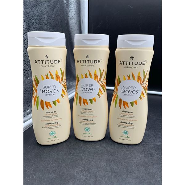 Attitude Super Leaves Volume & Shine Shampoo (3 x 473ml)