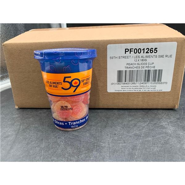 59th Street Peach Slices Candy Cups (12 x 160g)