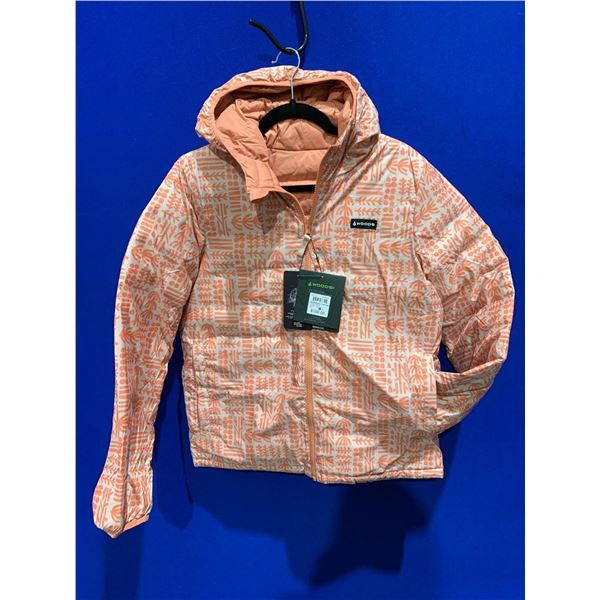 Woods Reversable Bennington Down Puffy Jacket - Tawny Orange - Size X-Large