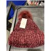 Image 1 : Eddie Bauer Burgundy Knit Winter Hat One Size