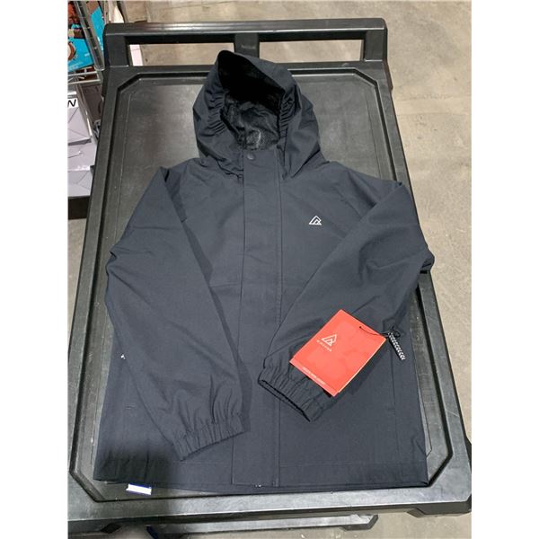 Ripzone Boys Pacific Waterproof Rain Jacket Black Size Small
