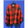 Image 1 : Ripzone Womens Allana Jaquard Cardigan Check Red Riord Buff Size Large