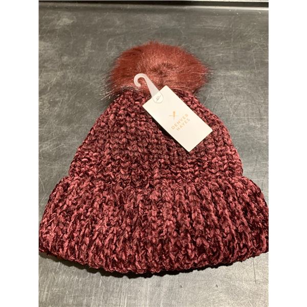 Eddie Bauer Burgundy Knit Winter Hat One Size