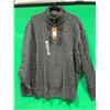 Image 1 : Denver Hayes Mens Heather Knit Charcoal Sweater Size 2XL