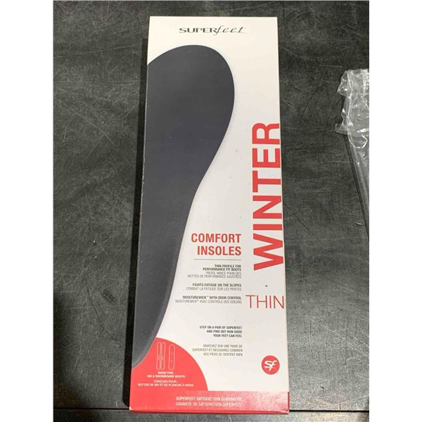 SuperFeet Thin Winter Comfort Insoles Made for Ski And Snowboard Boots Mens 11.5-13 Womens 12+