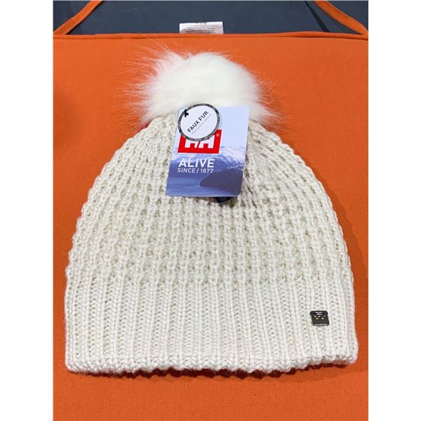 Helly Hansen Womens Snowfall Beanie with Pompom Off White O/S