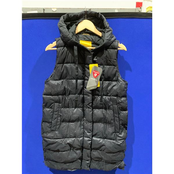 Lole Puffer Style Long Vest Ladies Black Size Small