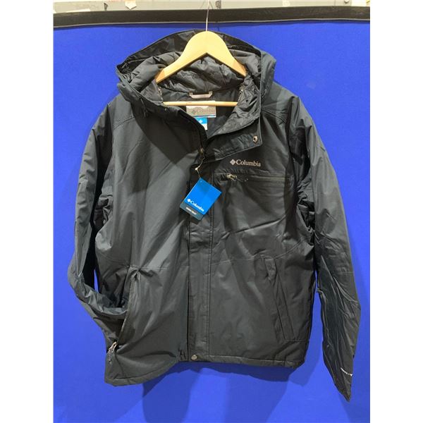 Columbia Mens Valley Poiny Jacket Size Large Black