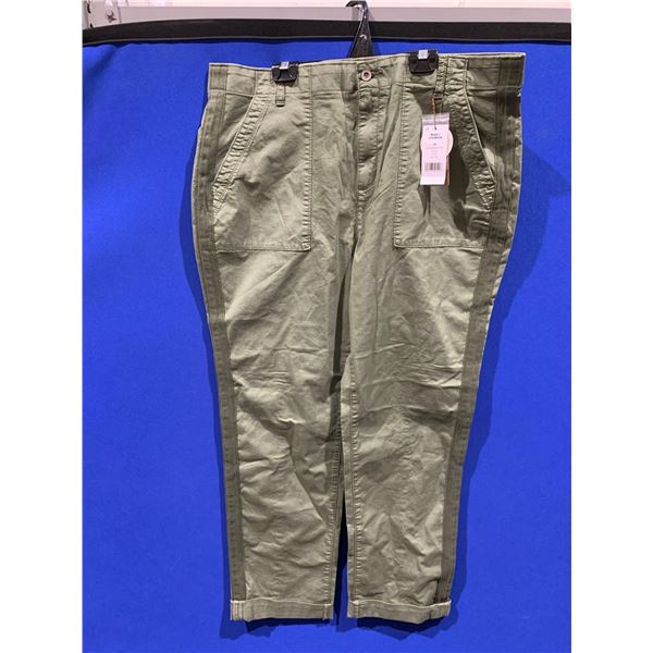 Denver Hayes Olive Hi-Rise Straight Pants (16)