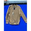 Image 1 : Denver Hayes Cable Knit Sweater, Light Brown (XL)