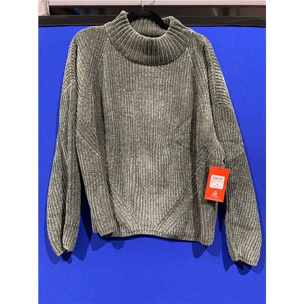 Ripzone Mock Neck Thyme Sweater (1X)
