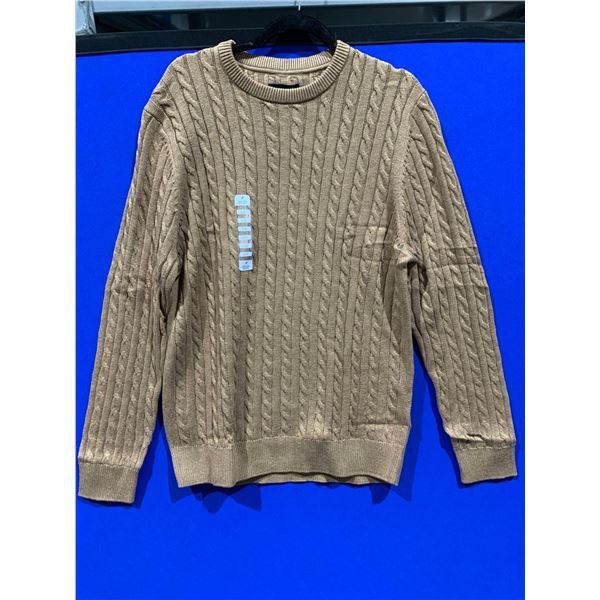 Denver Hayes (L) Sweater, Light Brown Heather