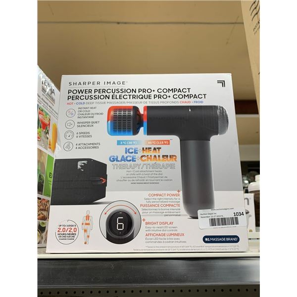 Sharper Image Power Percussion Pro-Compact Hot & Cold Deep Tissue Massager