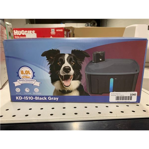 KD-IS10-Black Gray 8.0L 270oz Smart Pet Water Fountain