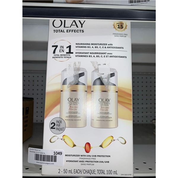 Olay Total Effects Nourishing Moisturizer with Vitamins B3, A, B5, C, E & Antioxidants 2 x 50ml