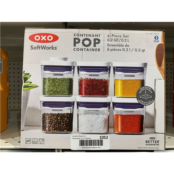 OXO SoftWorks 6pc Pop Container (6 x 0.2QT)