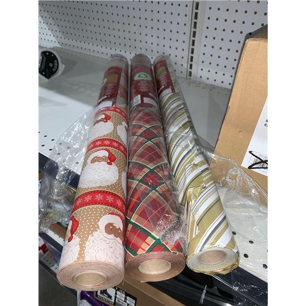 Lot of 3 Kirkland Double Sided Gift Wrap (3 x 270 sq ft)