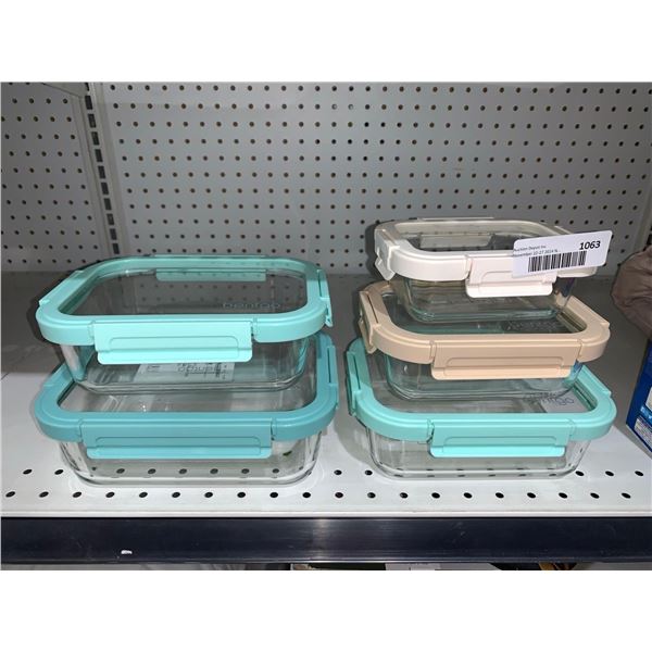 Set of 5 Containers and Lids