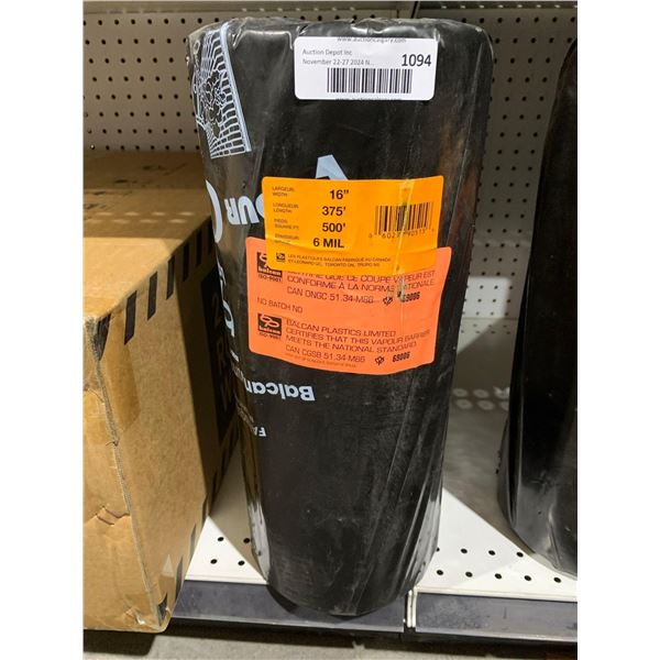 Balcan Plastic Sheeting 6 mil 16" x 375'