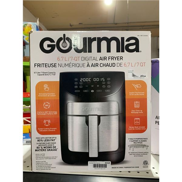 Gourmia 6.7L Digital Air Fryer- Model GAF798