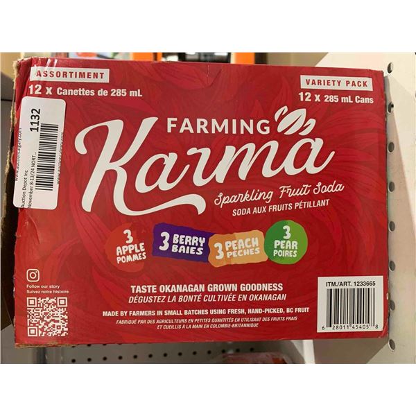 Farming Karma Sparkling Fruit Soda-Assorted Variety Pack (12 x 285ml)