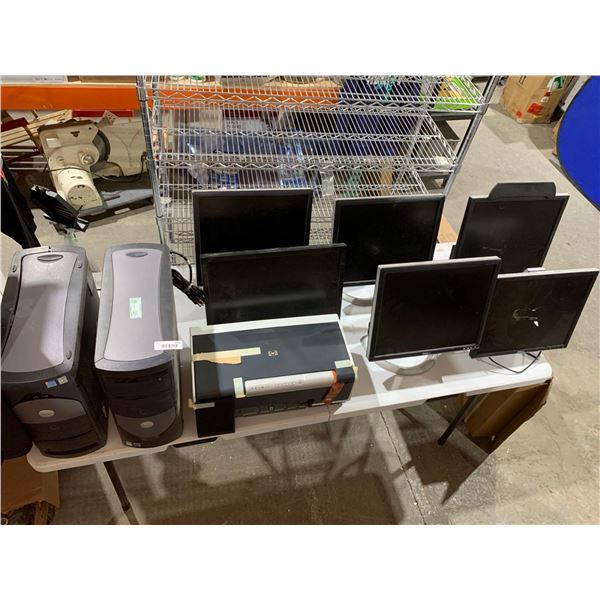 Dell Computers, Monitors and HP Printer