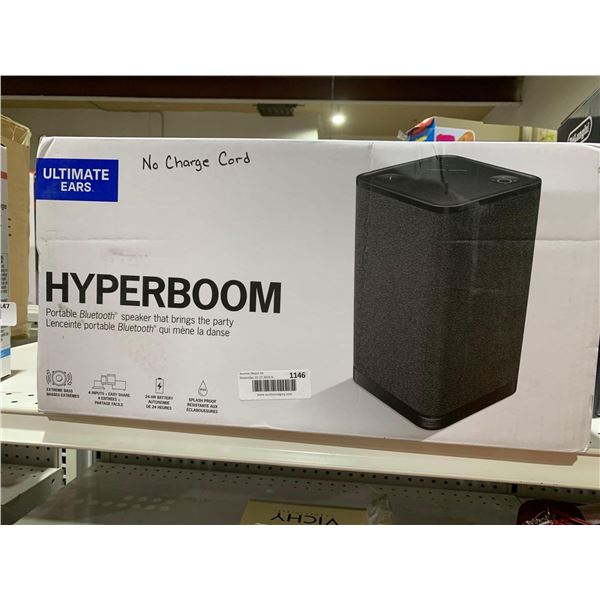 Ultimate Ears Hyperboom Portable Bluetooth Speaker-No charge Cord