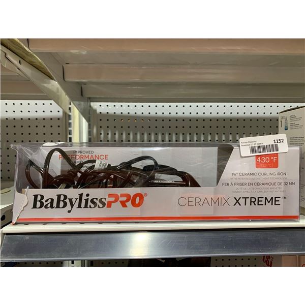 BaByliss Pto Ceramix Xtreme 1.25in Ceramic Curling Iron with Patented Instant Heat Technology