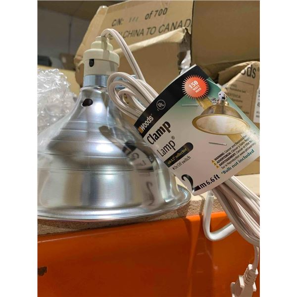 Woods Clamp Lamp 150w with 8.5in Reflector