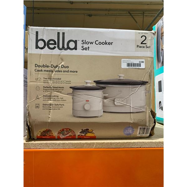 Bella Slow Cooker Delux-Duty Duo, Set 2pc