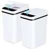 Image 1 : Anborry Bathroom Trash Cans with Lid 2 Pack Touchless Automatic Motion Sensor Small Slim Garbage Can