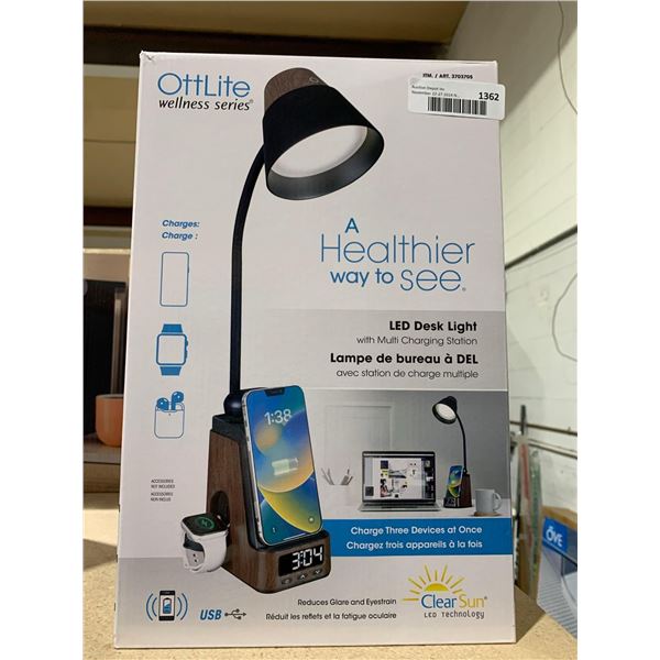 OttLite Charging Stand and LED Light