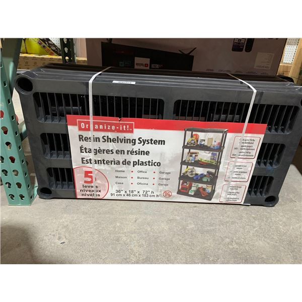 Organize-it Resin Shelving System (36in x 18in x 72in)