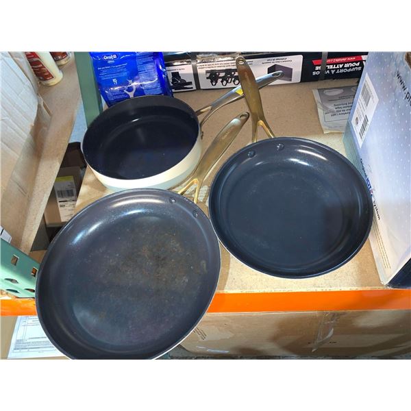 Lot of 3 Green Pan Magneto2 Frying Pans