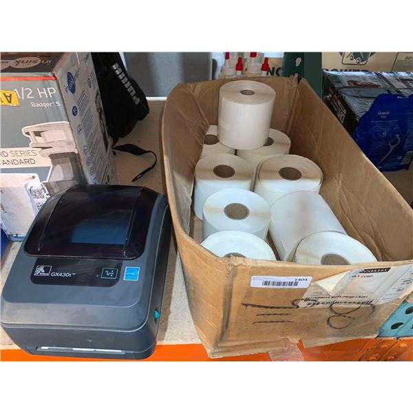 GX430T Zebra Printer – Thermal Transfer Desktop for Shipping Labels, Barcodes, Receipts, Ta
