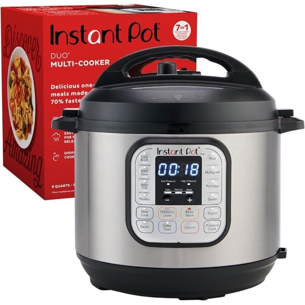 Instant Pot Duo 7-in-1 Electric Pressure Cooker, Slow Cooker, Rice Cooker, Steamer, Saute, Yogurt Ma
