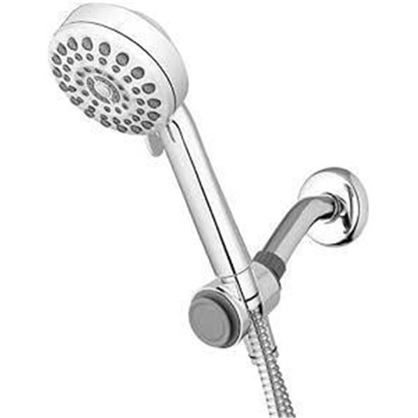 Waterpik DualDock Multi-Height Hand Held Shower Head with PowerPulse Massage XOD-763M Chrome