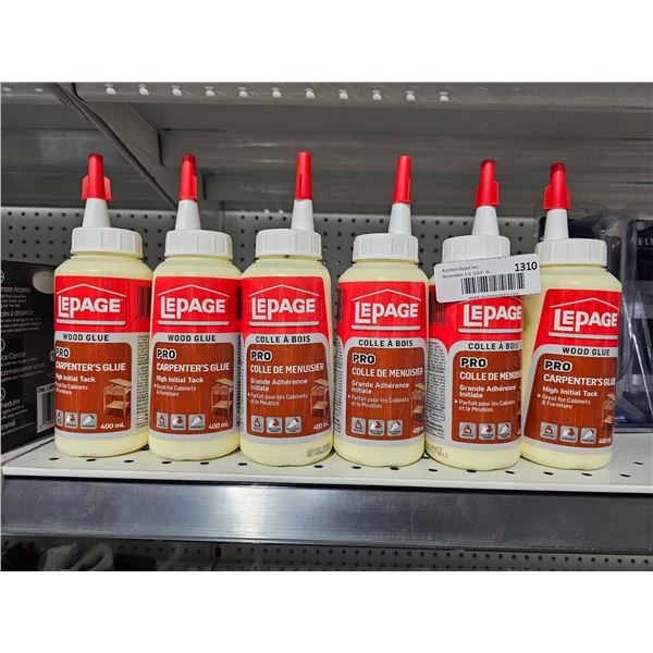 LePage Wood Glue Pro Carpenter High Initial Tack 6x400ml