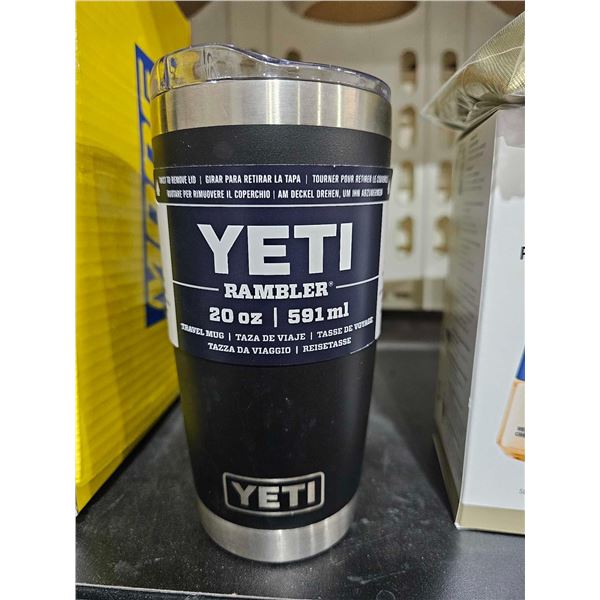 YETI Black 20 Oz Rambler - Black