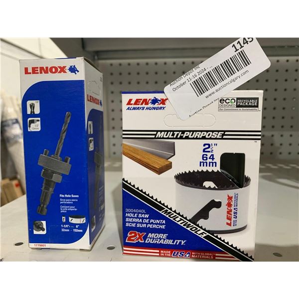 Lenox Saw Bits assorted Sizes