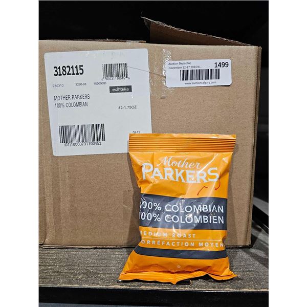 Mother Parkers 100% Colombian Coffee Grounds 42x1.75oz