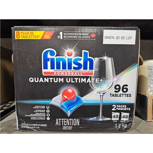Finish Quantam Ultimate+ Dishwasher Tabs - 96 count