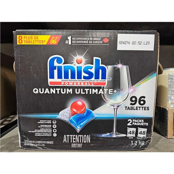 Finish Quantam Ultimate+ Dishwasher Tabs - 96 count