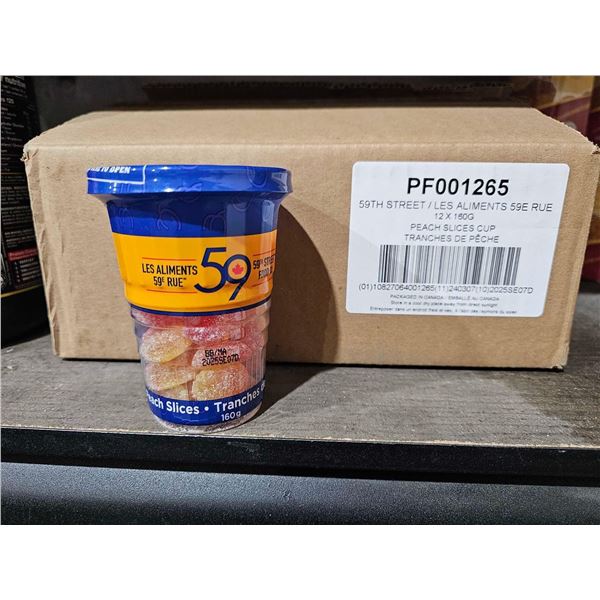59th Street Peach Slices Cups 12x160g